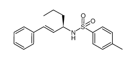 (R,E)-1-phenyl-N-tosylhex-1-en-3-amine结构式