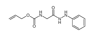 N-allyloxycarbonyl-glycine-(N'-phenyl-hydrazide) Structure