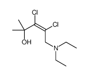 (E)-3,4-dichloro-5-(diethylamino)-2-methylpent-3-en-2-ol Structure