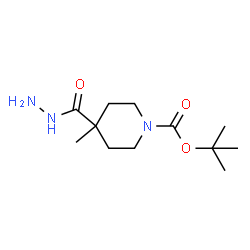 4-(肼羰基)-4-甲基哌啶-1-羧酸叔丁酯结构式
