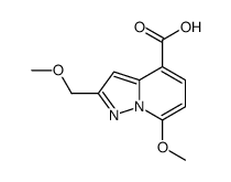 7-methoxy-2-(methoxymethyl)pyrazolo[1,5-a]pyridine-4-carboxylic acid Structure