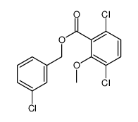 (3-chlorophenyl)methyl 3,6-dichloro-2-methoxybenzoate结构式