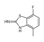 7-Fluoro-4-methyl-1,3-benzothiazol-2-amine结构式