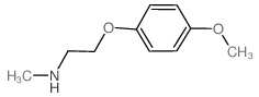 2-(4-甲氧基苯氧基)-n-甲基-1-乙胺结构式
