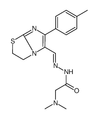 2-(dimethylamino)-N-[(E)-[6-(4-methylphenyl)-2,3-dihydroimidazo[2,1-b][1,3]thiazol-5-yl]methylideneamino]acetamide结构式