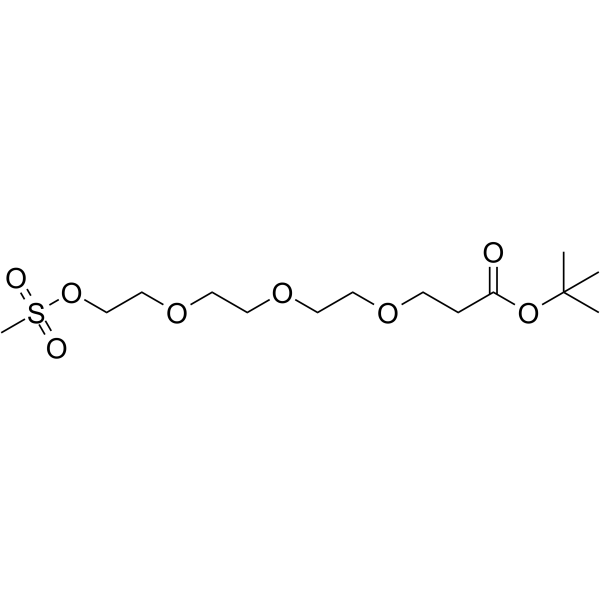 MS-PEG4-t-butyl ester结构式