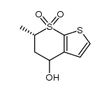 5,6-dihydro-(R,S)-4-hydroxy-(S)-6-methyl-4H-thieno[2,3-b]thiopyran 7,7-dioxide Structure