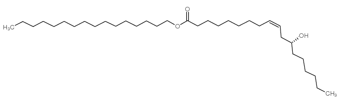 hexadecyl (Z,12R)-12-hydroxyoctadec-9-enoate Structure