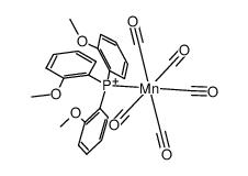 pentacarbonyl(tri-o-anisylphosphine)manganese(I) cation Structure