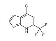 4-氯-2-(三氟甲基)-7h-吡咯并[2,3-d]嘧啶结构式