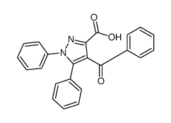 4-benzoyl-1,5-diphenylpyrazole-3-carboxylic acid Structure