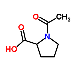 1-乙酰基-2-吡咯烷甲酸结构式