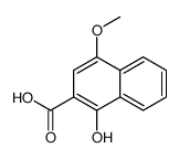 1-hydroxy-4-methoxynaphthalene-2-carboxylic acid Structure