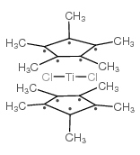 双(五甲基环戊二烯基)二氯化钛结构式