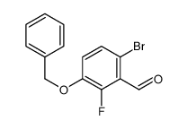 3-(苄氧基)-6-溴-2-氟苯甲醛结构式