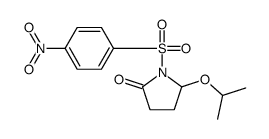 1-(4-nitrophenyl)sulfonyl-5-propan-2-yloxypyrrolidin-2-one结构式