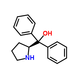(S)-(-)-α,α-Diphenyl-2-pyrrolidinemethanol Structure