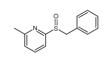 benzyl 6-methyl-2-pyridyl sulphoxide结构式