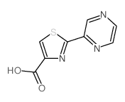 2-吡嗪-2-基-1,3-噻唑-4-羧酸结构式