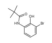 N-(3-bromo-2-hydroxyphenyl)pivalamide结构式