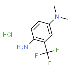 N-[4-氨基-3-(三氟甲基)苯基]-N,N-二甲胺盐酸盐结构式