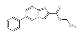 6-苯基H-咪唑并[1,2-a]吡啶-2-羧酸结构式