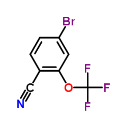 4-Bromo-2-(trifluoromethoxy)benzonitrile Structure