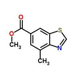 4-甲基苯并[d]噻唑-6-甲酸甲酯结构式