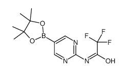 2,2,2-trifluoro-N-[5-(4,4,5,5-tetramethyl-1,3,2-dioxaborolan-2-yl)pyrimidin-2-yl]acetamide Structure