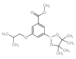 3-甲氧基羰基-5-异丁氧基苯硼酸频那醇酯图片