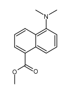 5-Dimethylamino-1-naphthalincarbonsaeuremethylester结构式
