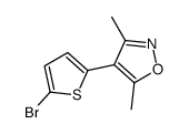 4-(5-溴噻吩-2-基)-3,5-二甲基异噁唑结构式