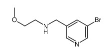 5-溴-n-(2-甲氧基乙基)-3-吡啶甲胺结构式