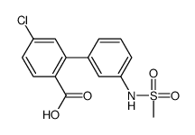 4-chloro-2-[3-(methanesulfonamido)phenyl]benzoic acid Structure