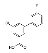 3-chloro-5-(5-fluoro-2-methylphenyl)benzoic acid结构式