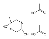 acetic acid,2,5-dimethyl-1,4-dithiane-2,5-diol结构式