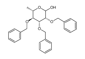 2,3,4-Tri-O-benzyl-L-rhamnopyranose结构式