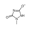 2-methyl-5-oxo-1H-1,2,4-triazol-3-olate结构式