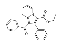 ethyl 1-benzoyl-2-phenylindolizine-3-carboxylate结构式
