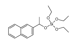 triethyl (1-(naphthalen-2-yl)ethyl) silicate结构式