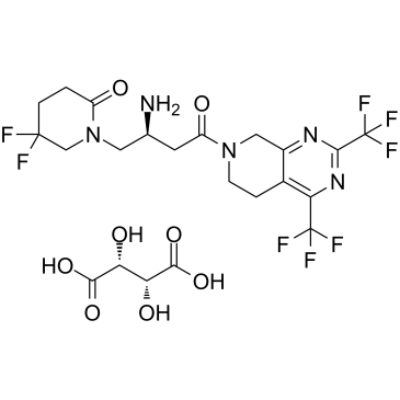 Gemigliptin tartrate Structure
