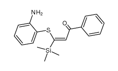 1-benzoyl-2-(o-aminophenylthio)-2-(trimethylsilyl)ethylene结构式