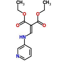 2-((吡啶-3-基氨基)亚甲基)丙二酸二乙酯结构式