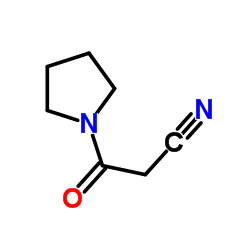 1-(氰乙酰基)吡咯烷结构式
