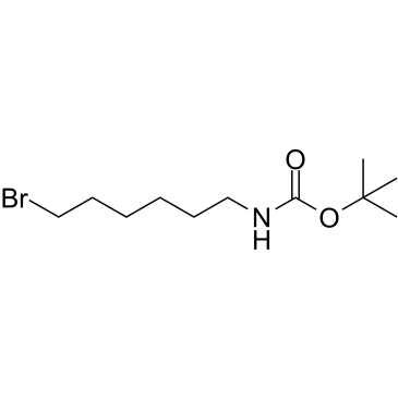 6-(Boc-氨基)溴己烷结构式