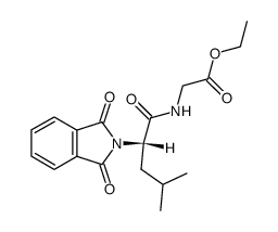 N-(N,N-phthaloyl-L-leucyl)-glycine ethyl ester结构式