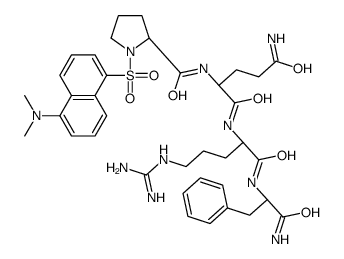 dansyl-prolyl-glutaminyl-arginyl-phenylalaninamide结构式