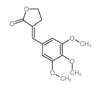 2(3H)-Furanone,dihydro-3-[(3,4,5-trimethoxyphenyl)methylene]- Structure
