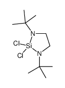 1,3-ditert-butyl-2,2-dichloro-1,3,2-diazasilolidine结构式