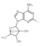 Adenosine,2-chloro-5'-deoxy-2'-C-methyl- (9CI) Structure
